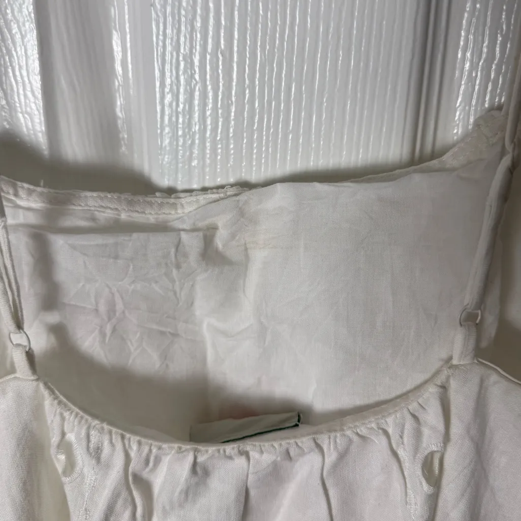 Farm Rio Off-White Richelieu Euroflax Maxi Dress S - Image 5