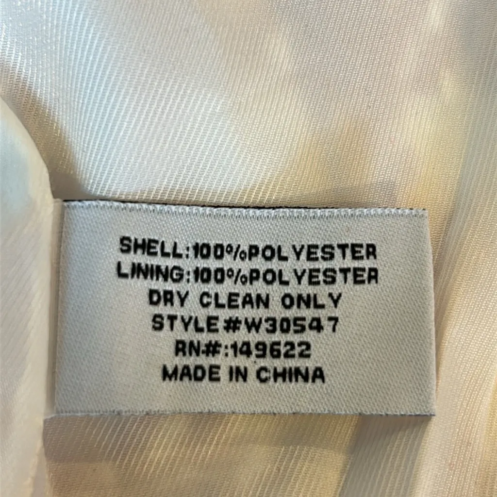 NWT Walter Baker Red and White Brittany Picnic Tweed Jacket Front Zip XS - Image 8