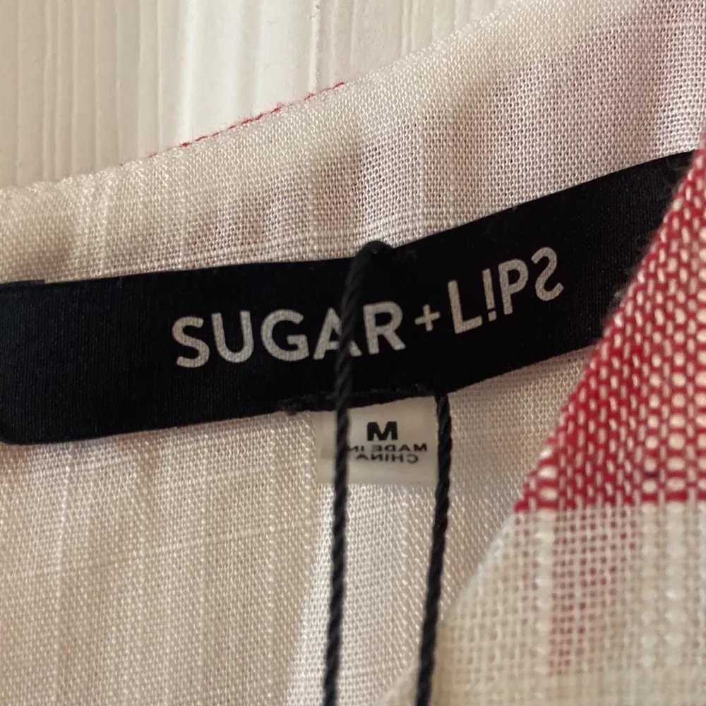 SUGAR + LIPS WOMENS JAMPER SIZE M BRAND NEW LINEN ZIPPER BACK BIST 34” waist 29” - Image 4