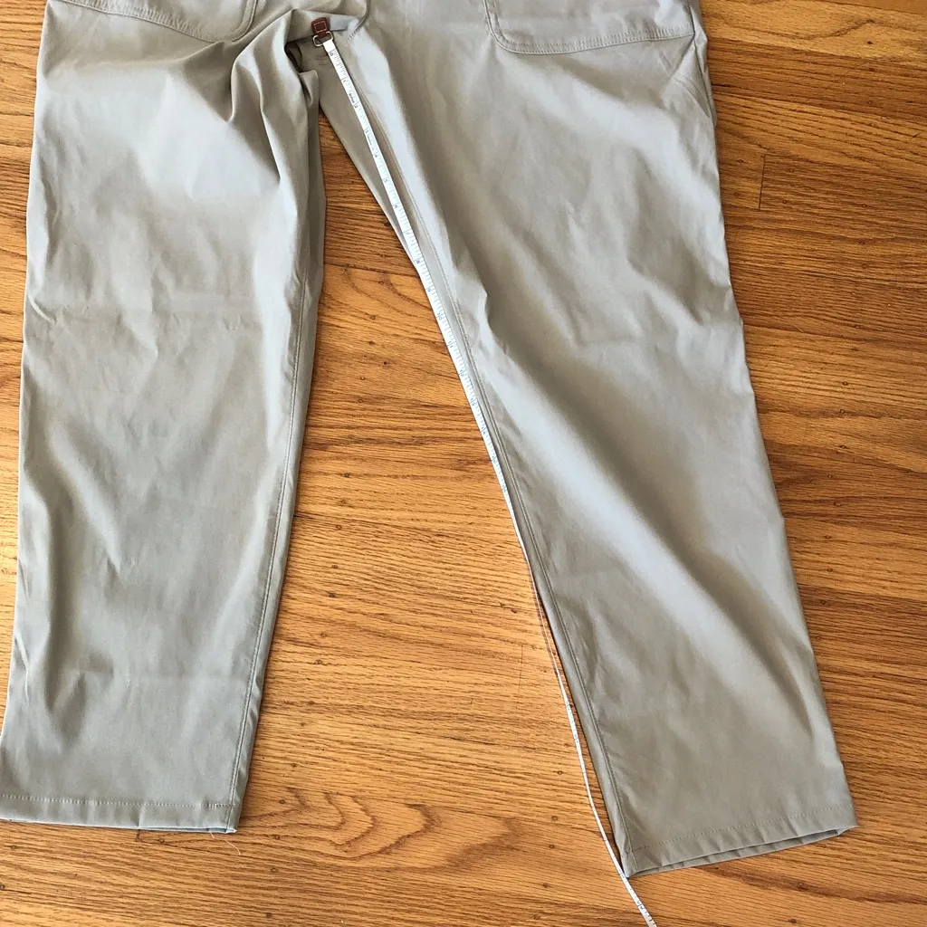 Eddie Bauer Women's Tan Cropped Ankle Pants, 14 - Image 7