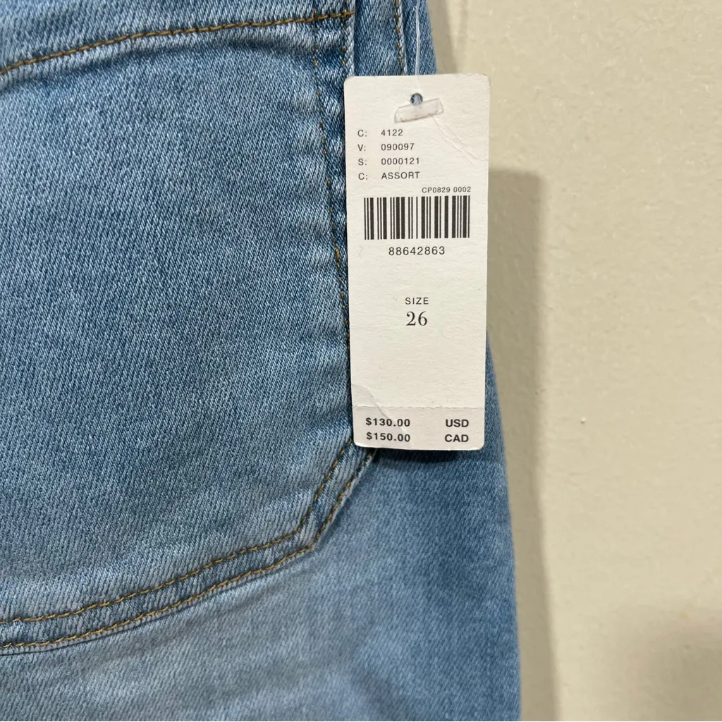 NWT The Colette Crop High-Rise Wide-Leg Jeans by Maeve size 26 Anthropologie - Image 4