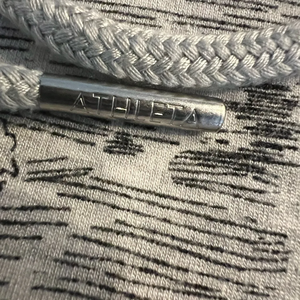 Athleta Elation Floral Jogger Pant Sweats Grey Black Size Large EUC - Image 9