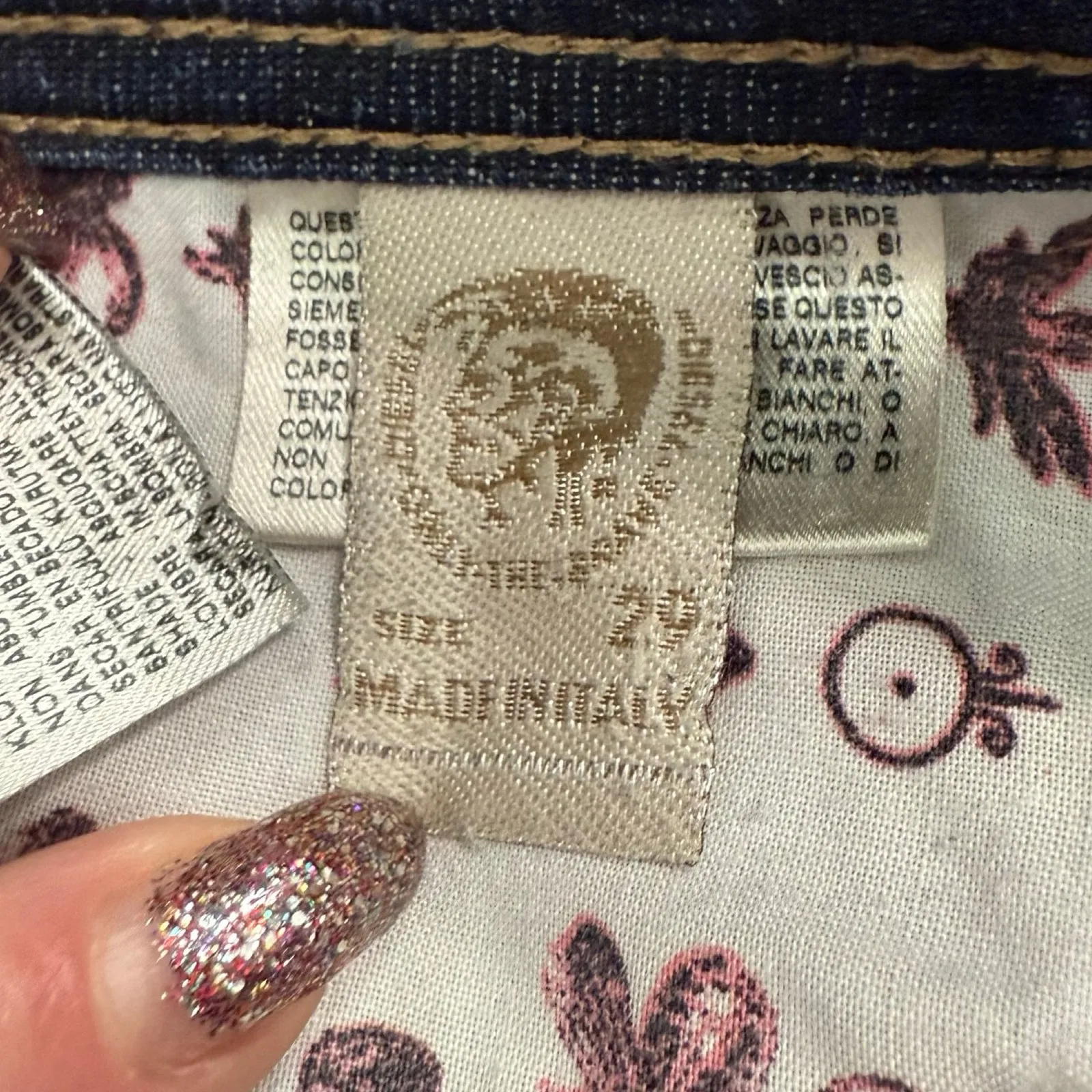 Diesel Dark Wash 008AA Stretch Clushy Back Zipper Low Rise Skinny Jeans size 29 - Image 13