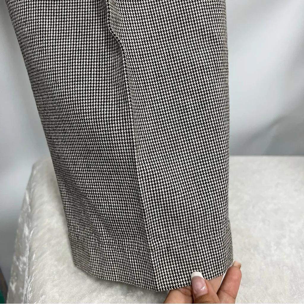 Vintage 90’s Lee wrinkle free high waisted houndstooth pleated trouser Pants 12P - Image 6
