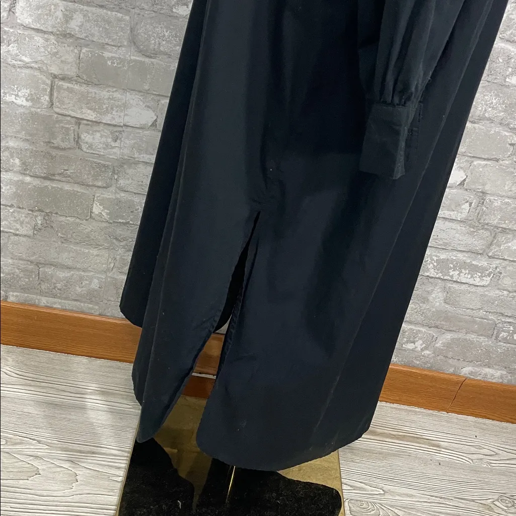 Banana Republic Black Cotton Poplin Shirtdress Dress - Image 4