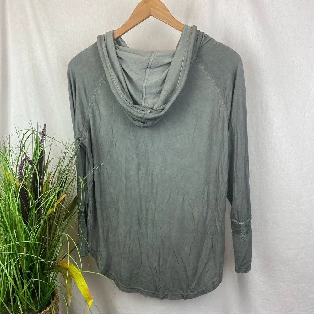 POL Gray Soft Long Sleeve Hoody Top S - Image 4