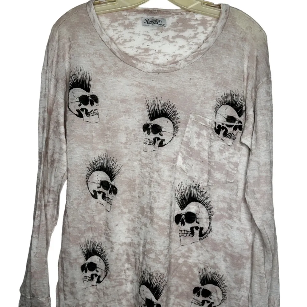 Lauren Moshi‎ Skulls Shirt nwot - Image 2