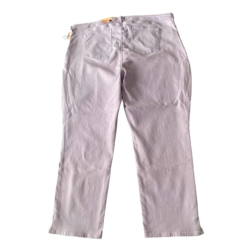 NYDJ Curves‎ 360 Slim Straight Ankle Jeans In Short Inseam Size 26 - Image 4