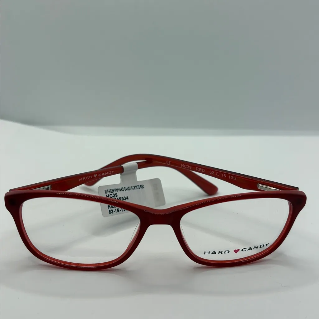 Hard Candy Optical Women's HC39 Vibrant RED Red Eyeglass Frames DEMO NWT - Image 10