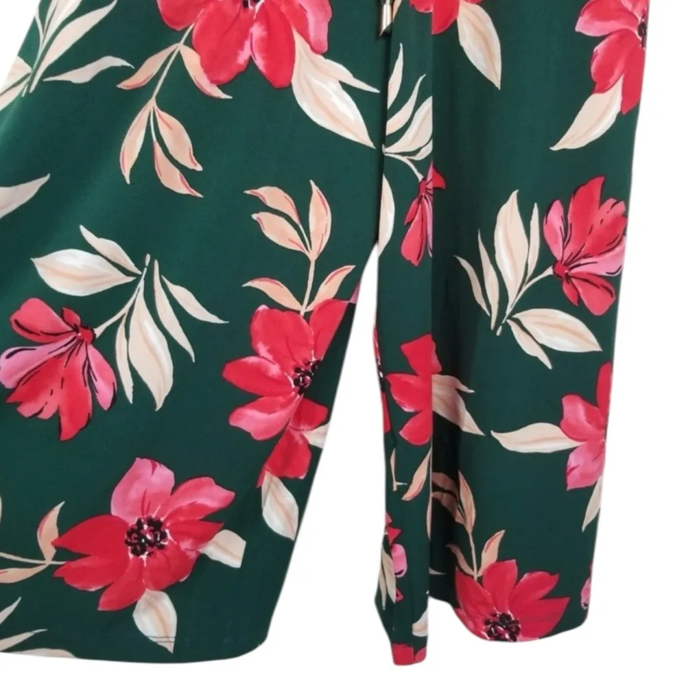 NEW Maggy London Lottie Floral Halter Cropped Jumpsuit Summer Garden Size 6 - Image 6