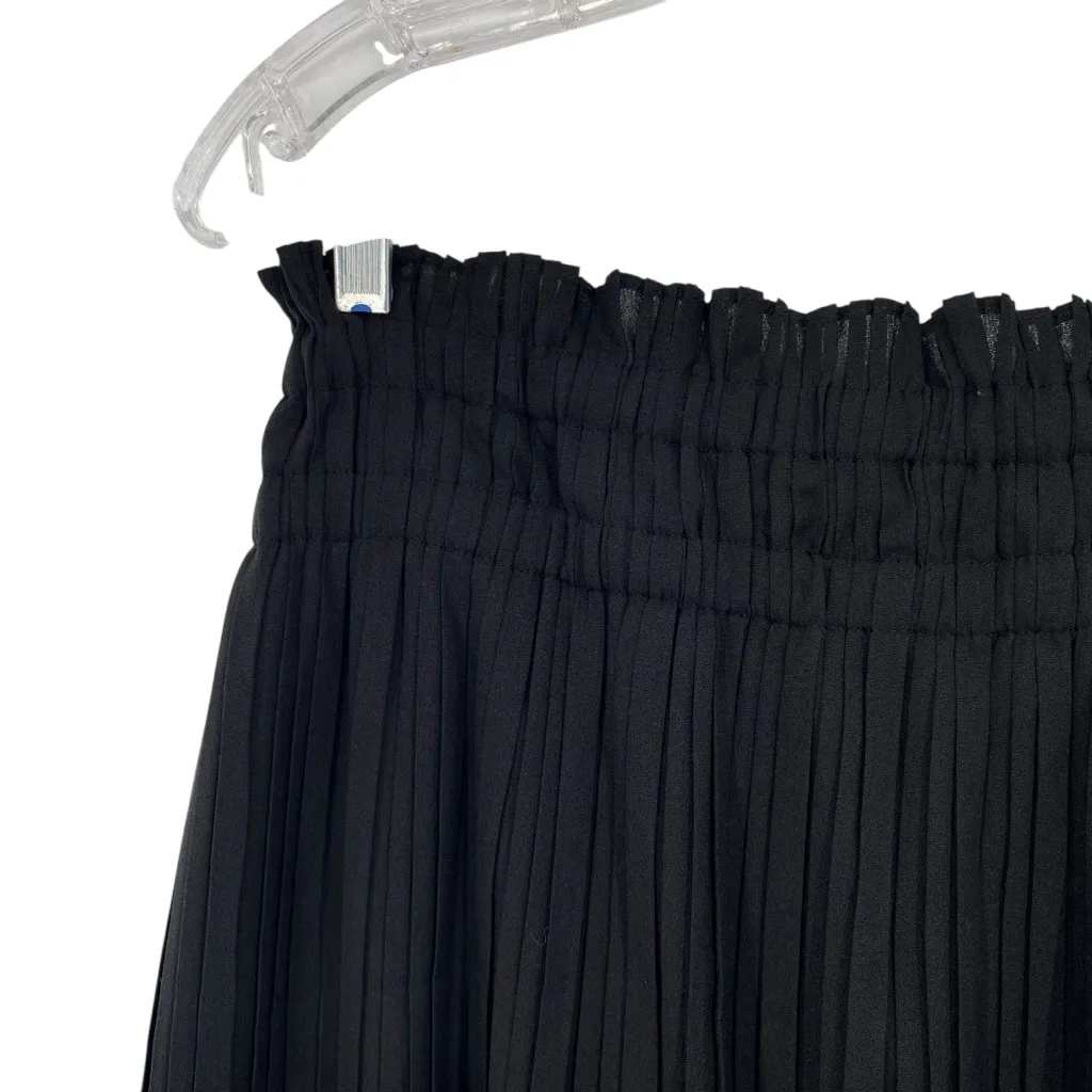 Do+Be Black Pleated Midi Skirt Size Large - Image 7