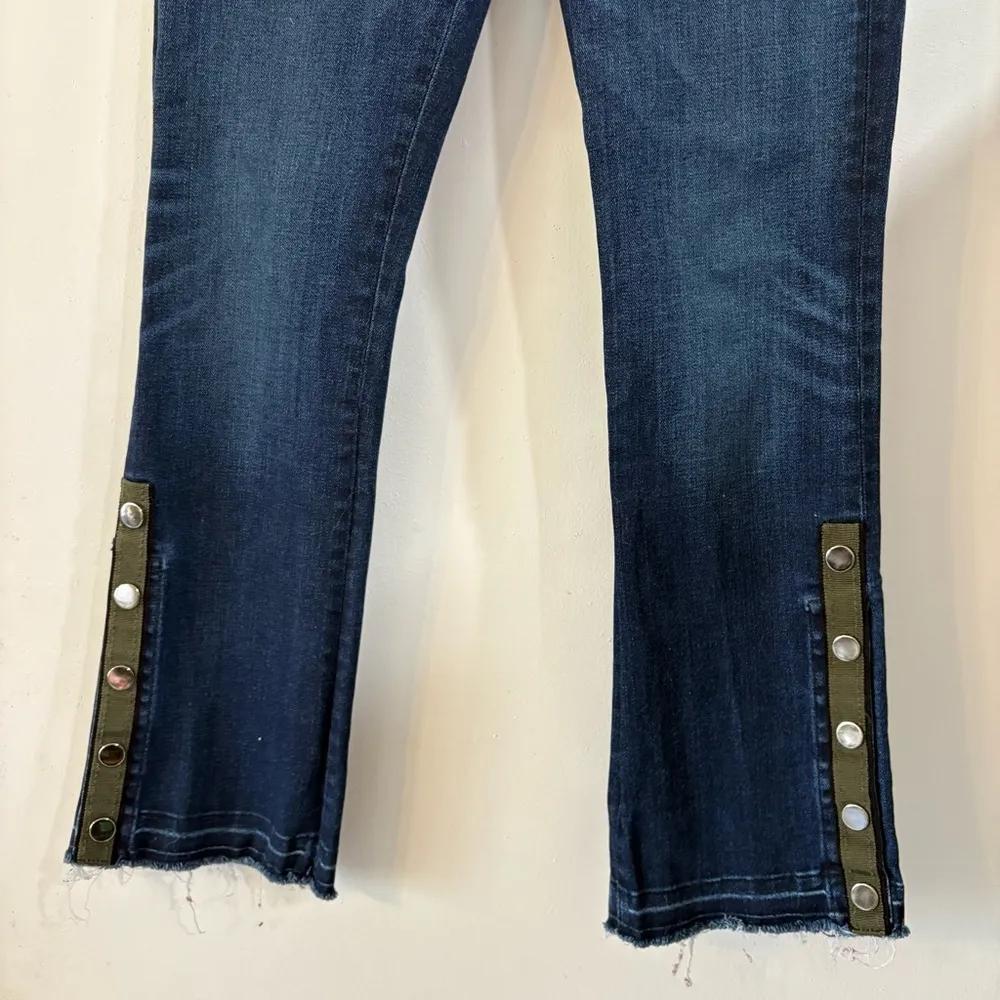 Veronica Beard Carolyn 10” Baby Boot High Waisted Jean in Dark Vintage 25 - Image 5