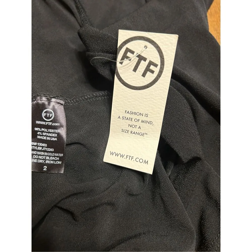 Fashion to Figure Womens Black Long sleeve Sexy Bodysuit Size 2X - Image 5