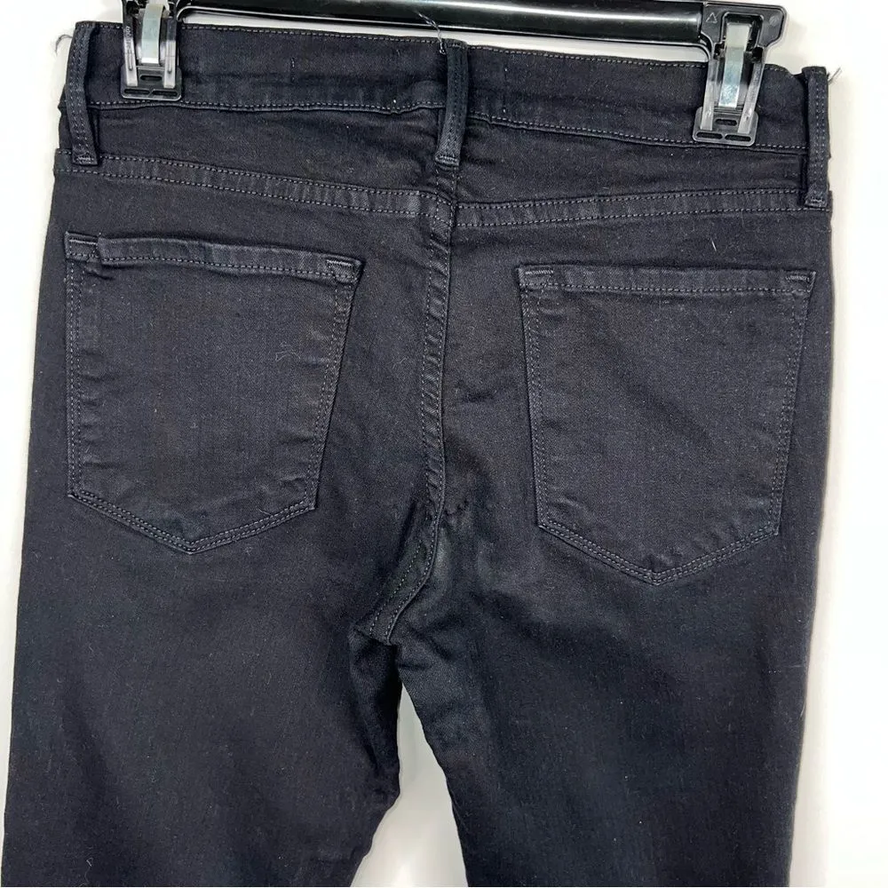 Black Le Skinny de Jeanne in Film Noir Wash Size 27 Rise 8.5” - Image 7