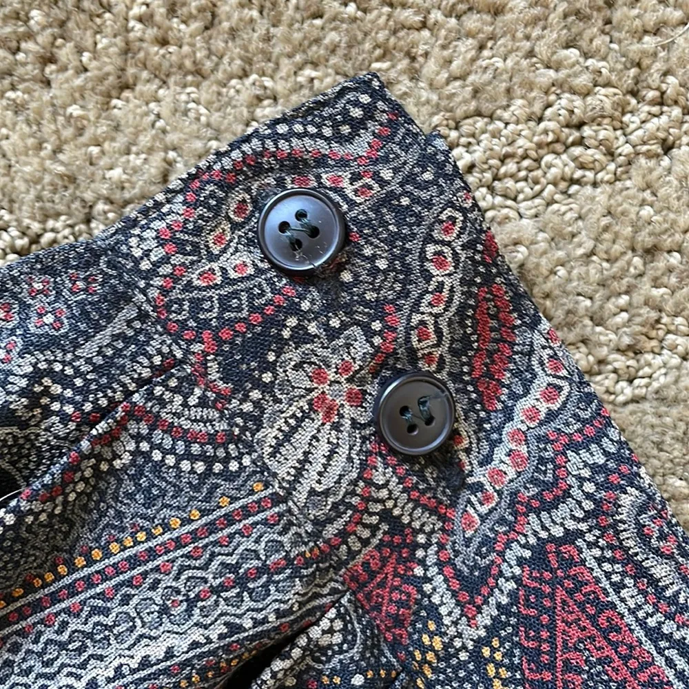 Nordstrom made in Italy 100% wool front pleat beautiful midi flare skirt - Image 6