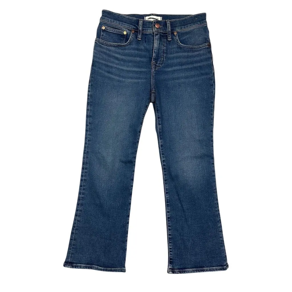 NWOT Madewell Women's Petite Kick Out Crop Jeans Blue Medium Wash 28P - Image 4
