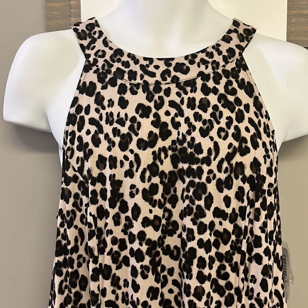 Torrid Leopard Super Soft Knit Sleeveless A-Line Flowy Sundress- Size 1=1X=14/16 - Image 3