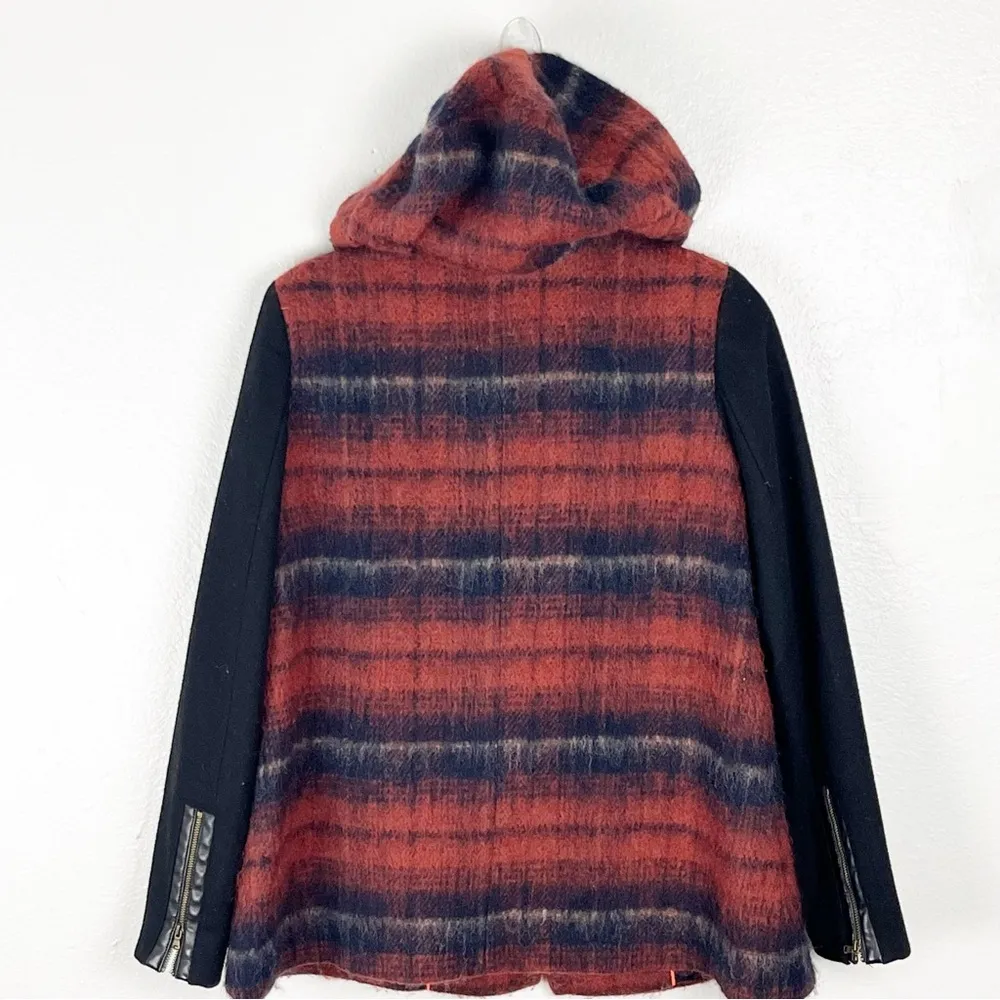 ANTHROPOLOGIE ELEVENSES Berwick Wool Blend Front Pockets Button Closure Coat - Image 14