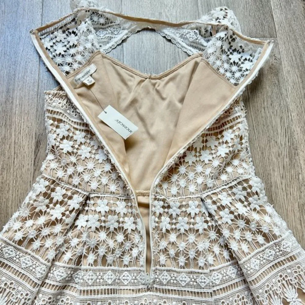 Francesca's Janelle Keyhole Neck Tulle Lace A-Line Dress Size M NWT - Image 11