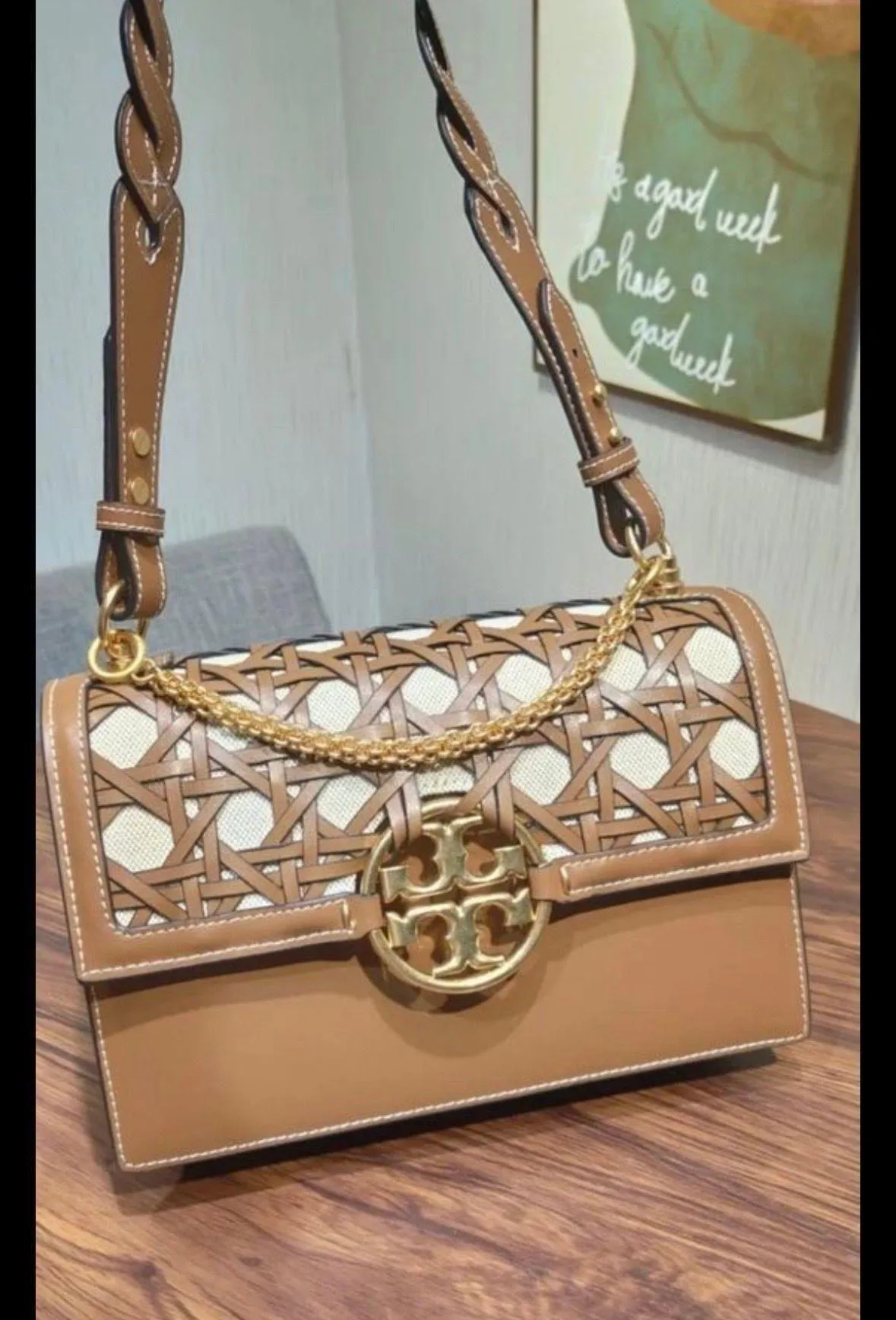 Tory Burch Brown Shoulder Purse - Image 2