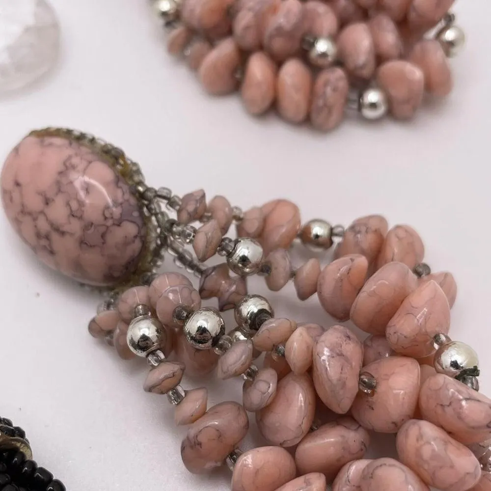 Lot Of 4 Costume Earrings Pierced Dangle Drop Women’s Long Statement 1 Handmade - Image 7