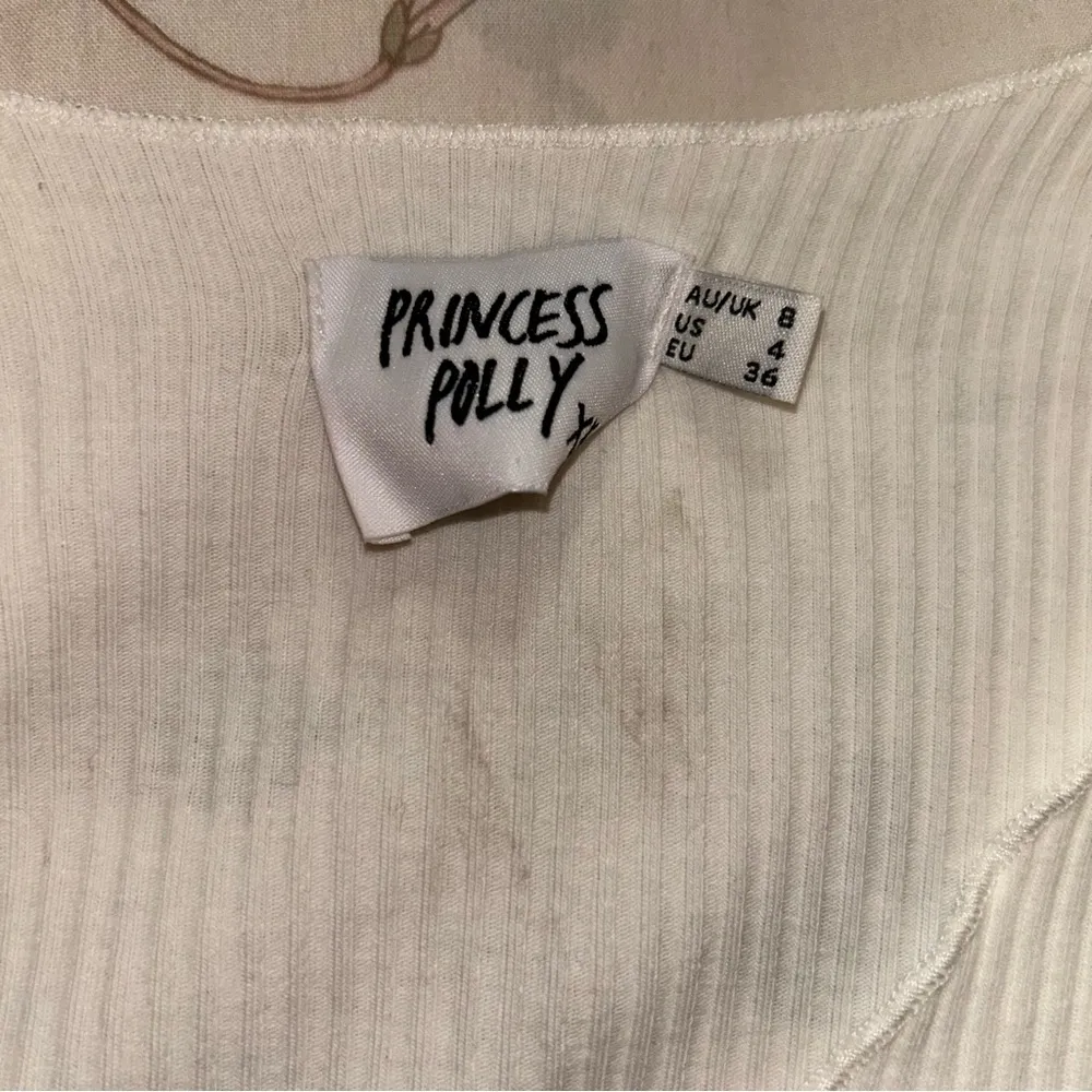 Princess Polly ribbed crop top long sleeve - Image 2