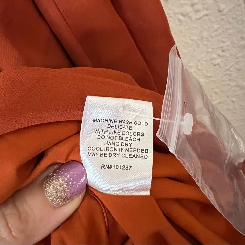 ALEXIA ADMOR Long Sleeve Fit and Flare Mini Chiffon Dress NEW Size 12 - Image 6