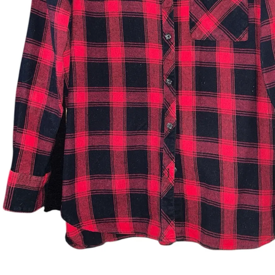 Woolrich  flannel button down sz L - Image 3