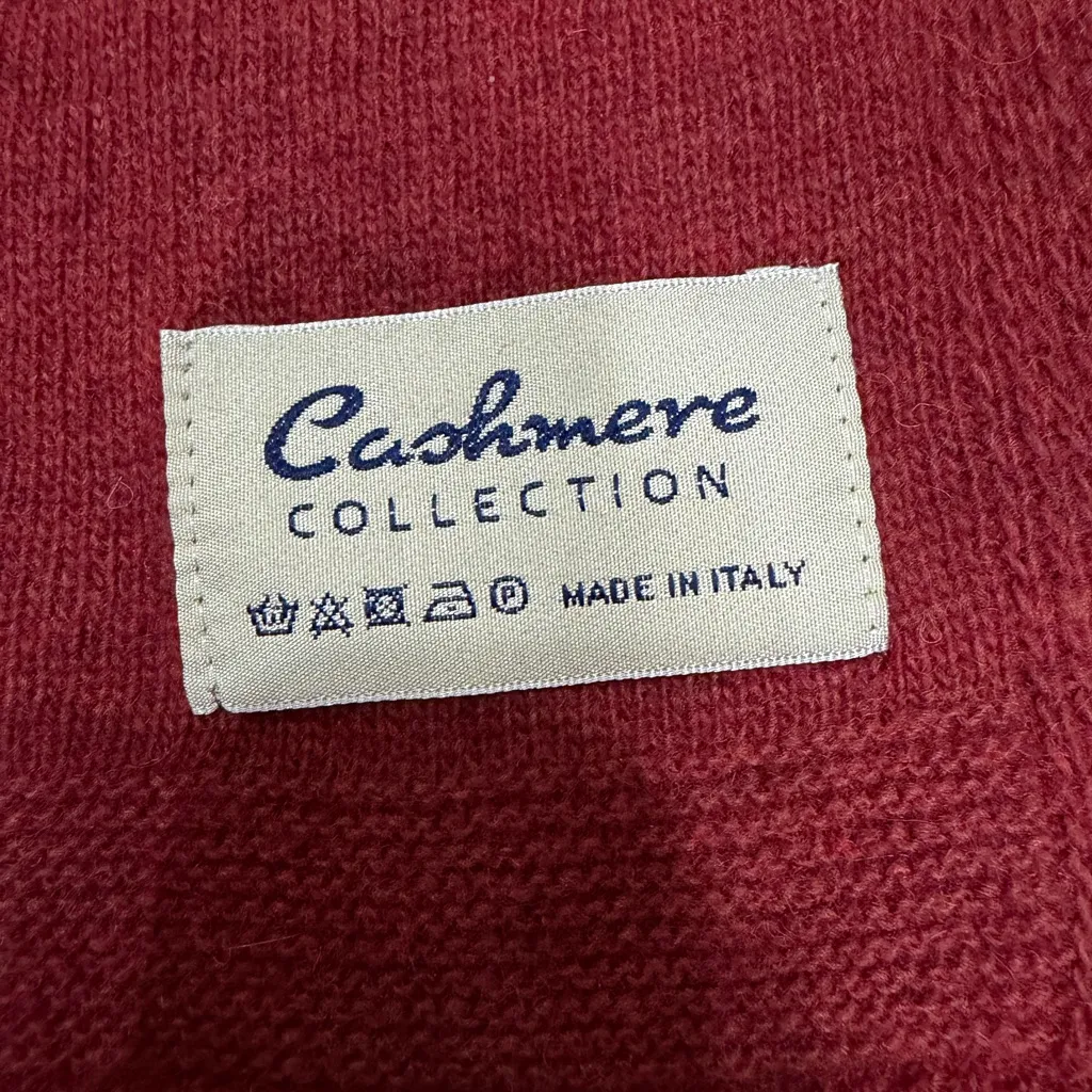 Source Unknown Cashmere Collection Red Scarf - Image 2