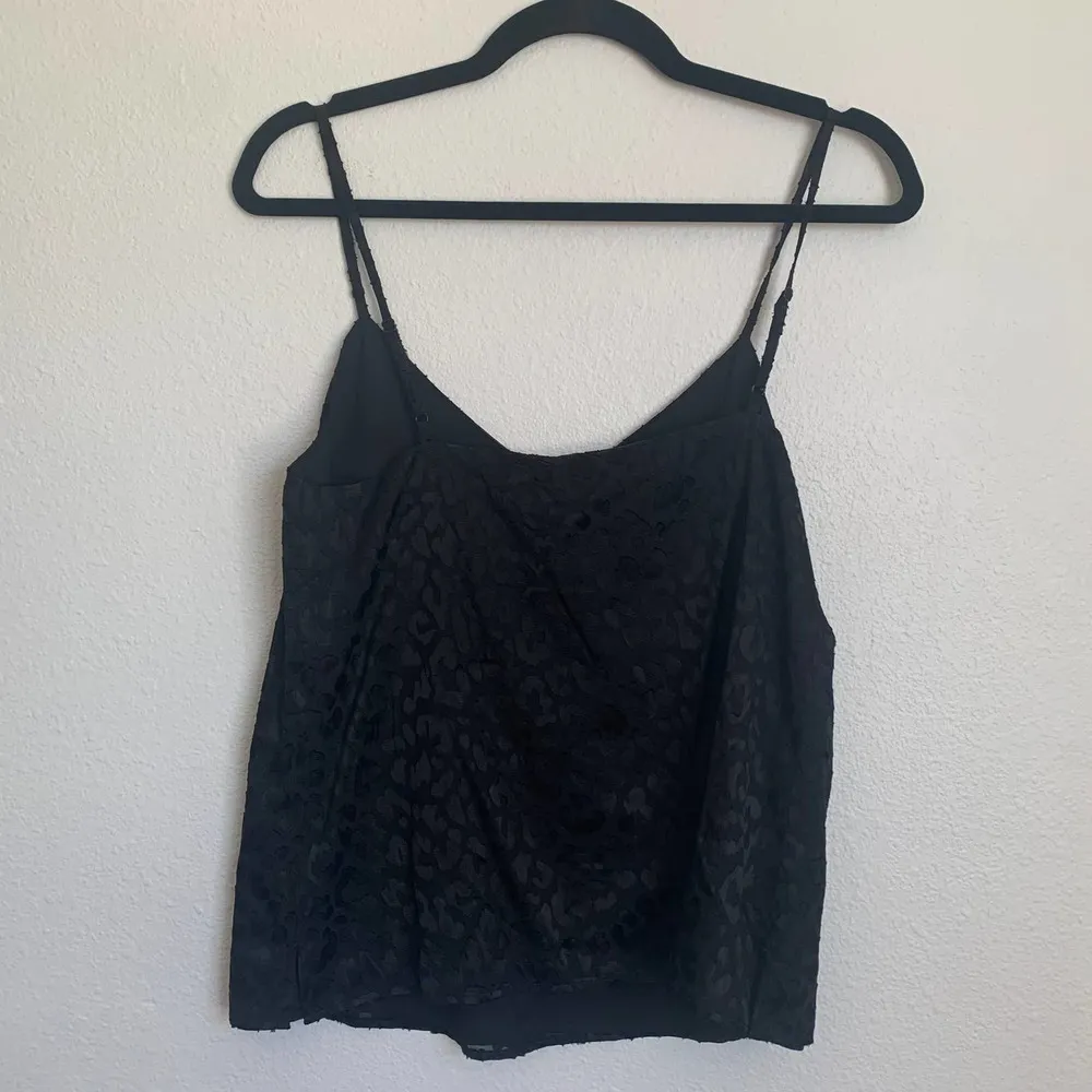 NWT L'AGENCE Jane Leopard Tank Top in Black - Image 2