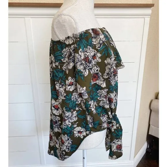 Aloha Women's Strapless Tropical Wrap Front Tie‎ Poolside Coverup Top - S - Image 2