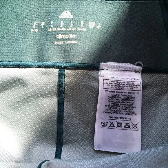 Adidas Womens Training Miracle Sculpting Tights‎ Blue/Utility Green Climalite S - Image 9