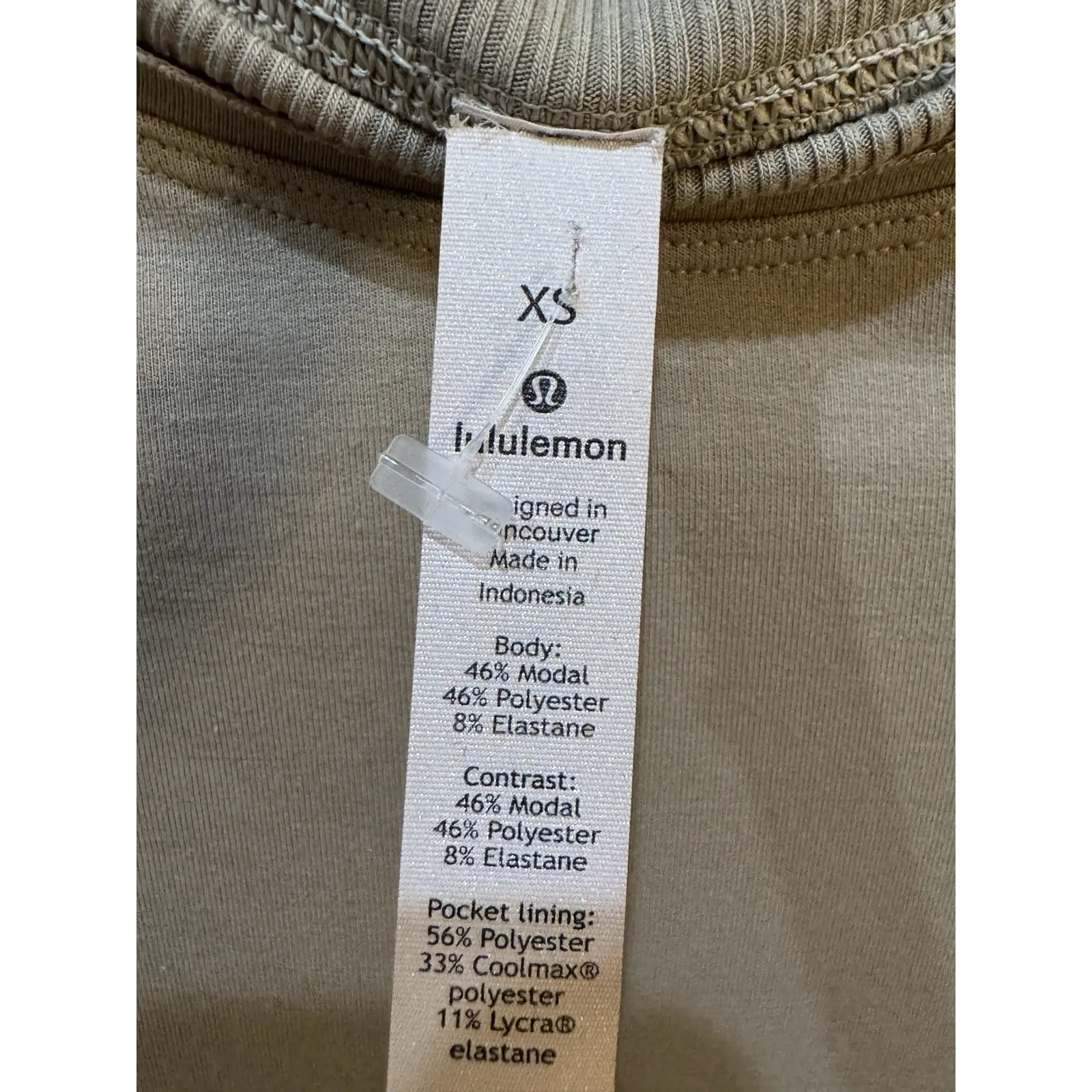 LULULEMON Om and On DRESS Bodycon THUMB HOLES COMFY POCKET BLACK STRETCH Midi XS - Image 5