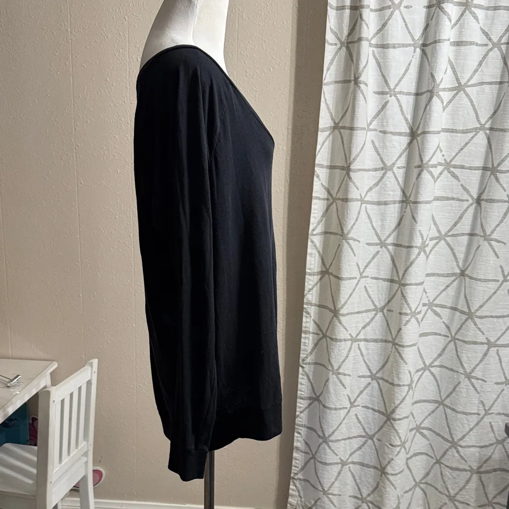 PINK Victoria's Secret Deep Black Long Sleeve Tee - Image 4