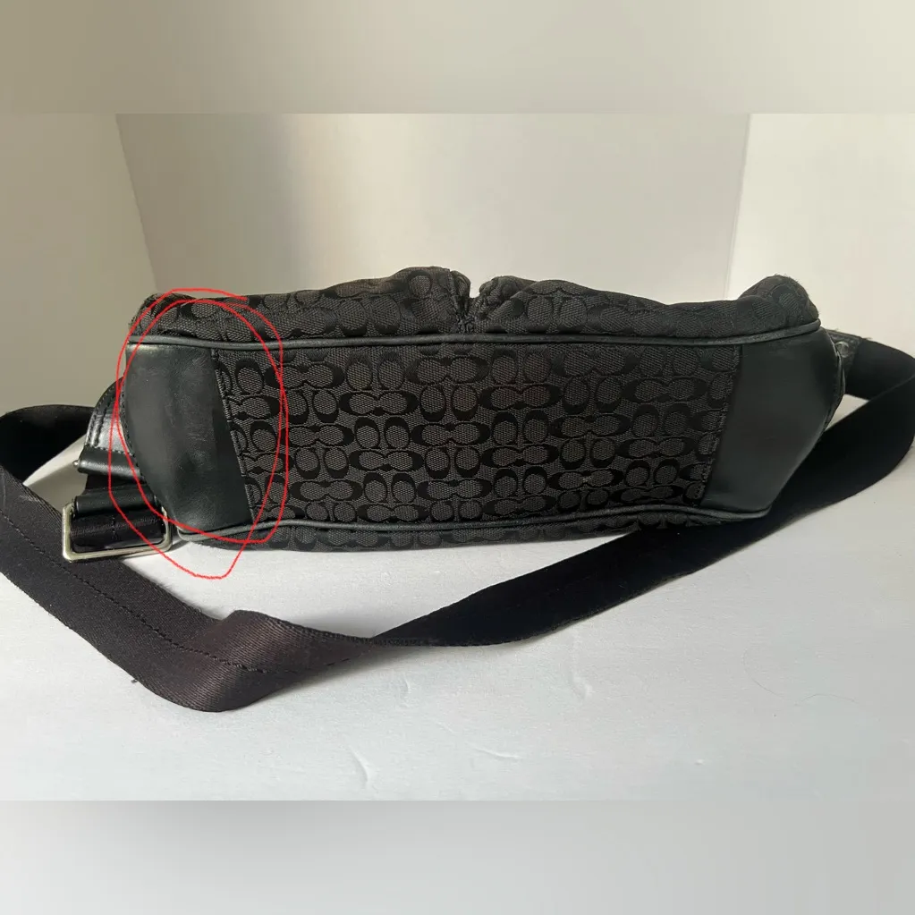 Coach  Dark Brown and Black Messenger Bag - Image 4