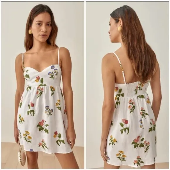 💕REFORMATION💕 Martin Linen Dress ~ Botanical 10 NWT - Image 2