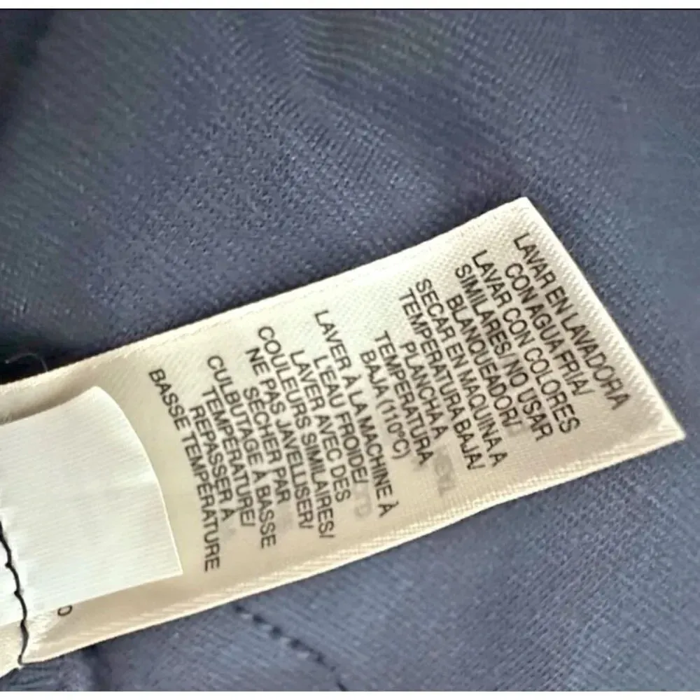 DKNY JEANS | Navy Blue Asymmetrical Zipper Thick Knit Jacket Hood | Size XL - Image 6