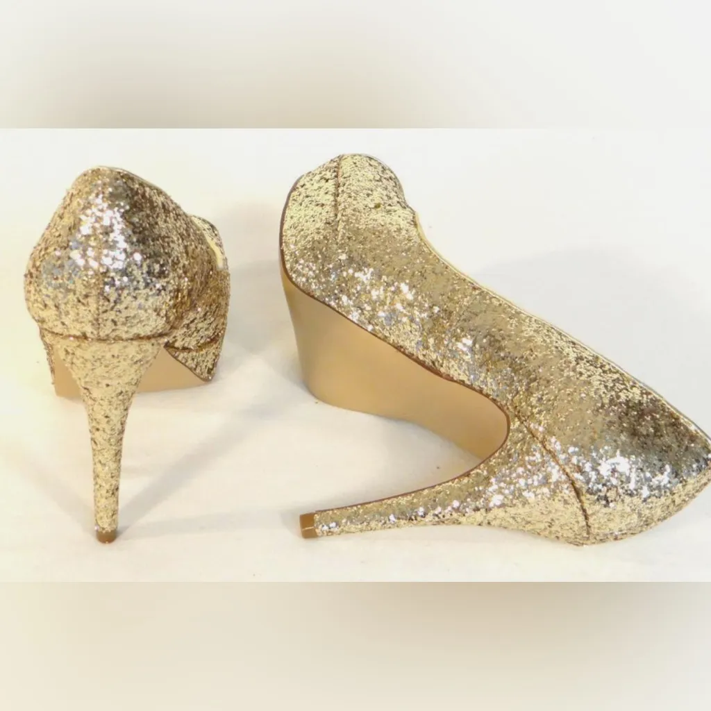 Guess Gold Strappy Stiletto Heels - Image 2