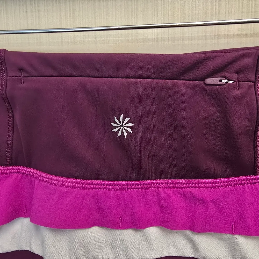 {XXS} Athleta Running Free Pink Colorblock  Athletic Shorts - Image 7