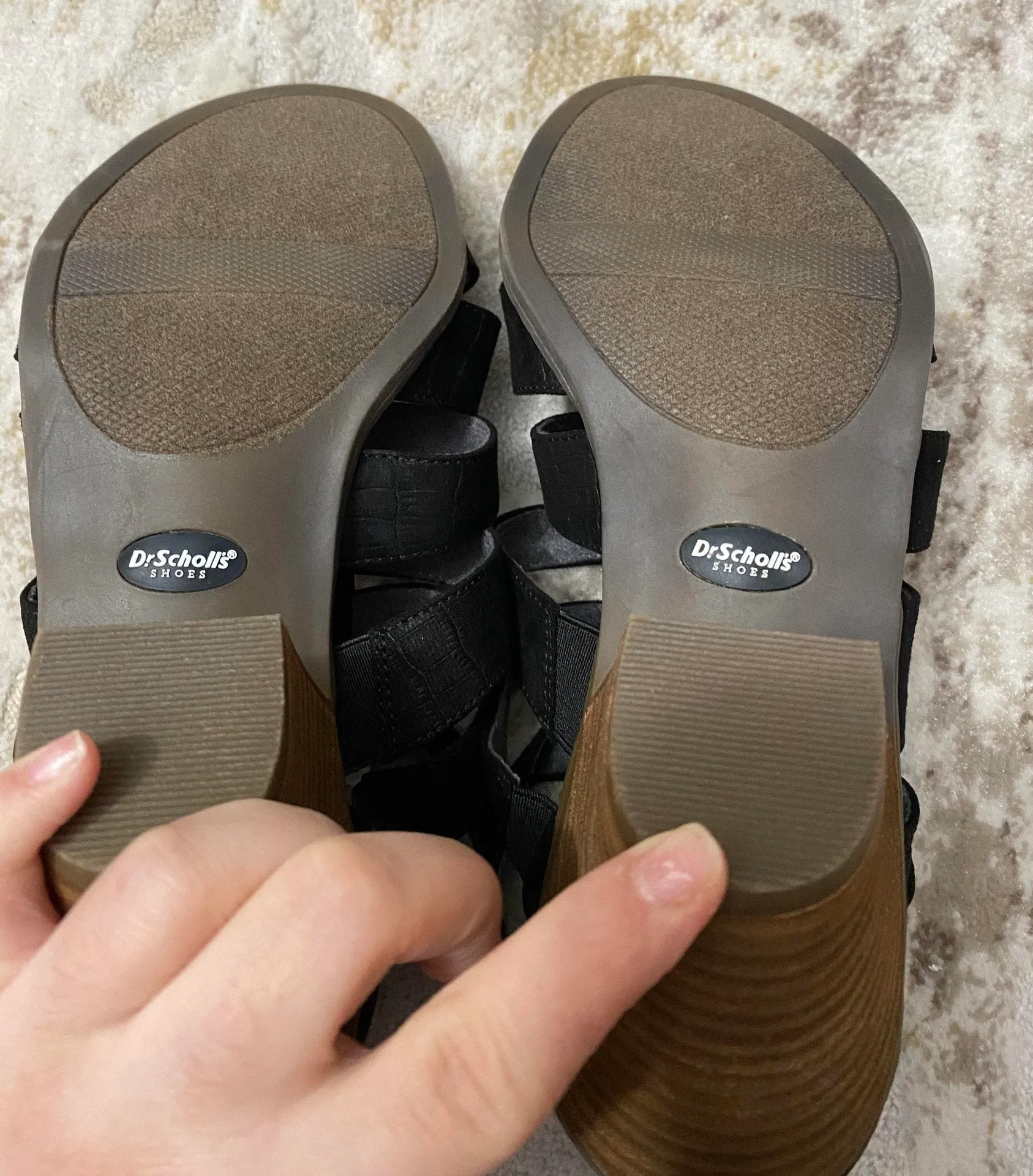 Dr. Scholls Chaser Black Sandals  NWOB - Image 6