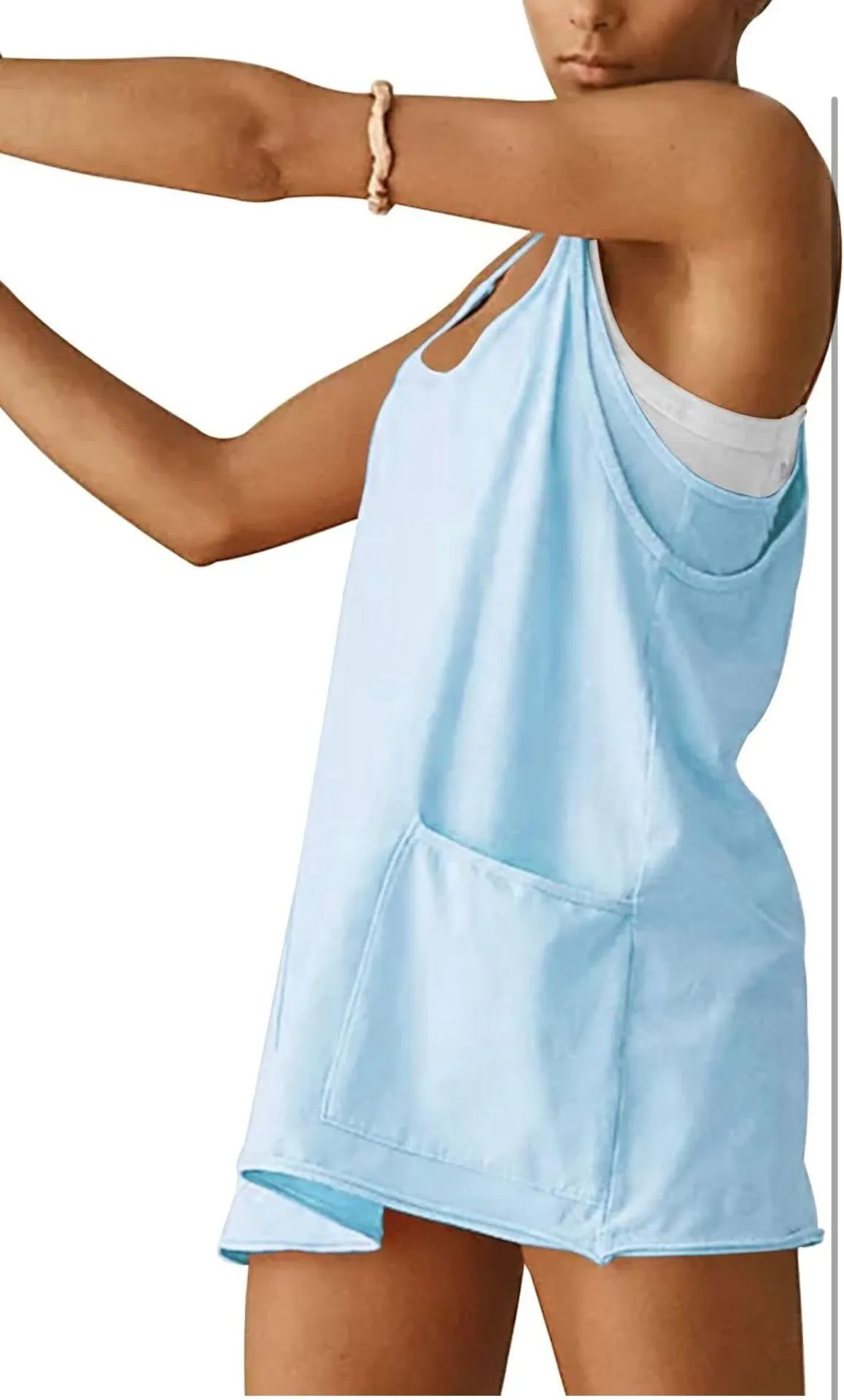 Summer Romper Blue Size M - Image 3