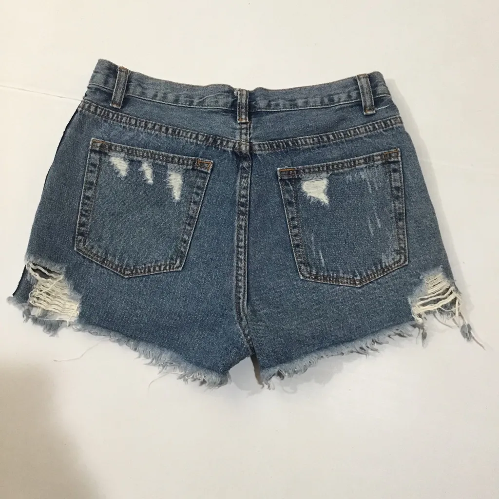 Signature 8  Button Fly Jean Shorts - Image 2