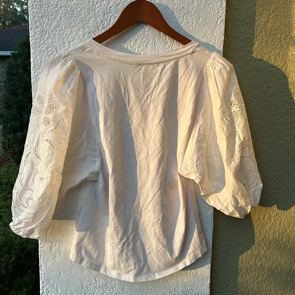 Lauren Conrad Embroidered Sleeves Top - Image 2