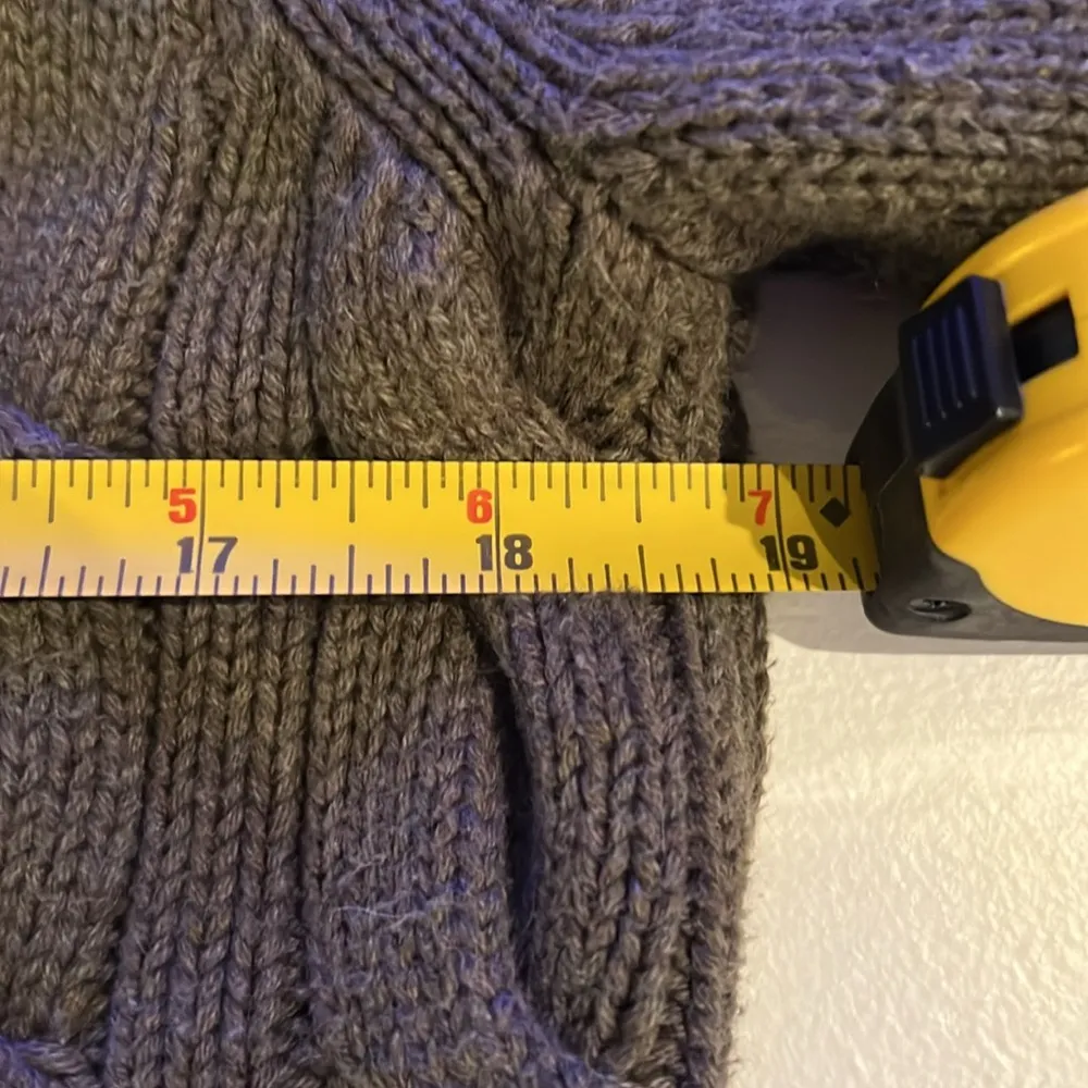 Polo Ralph Lauren olive green Women's cable net Sweater, 100% Cotton Sz S - Image 8