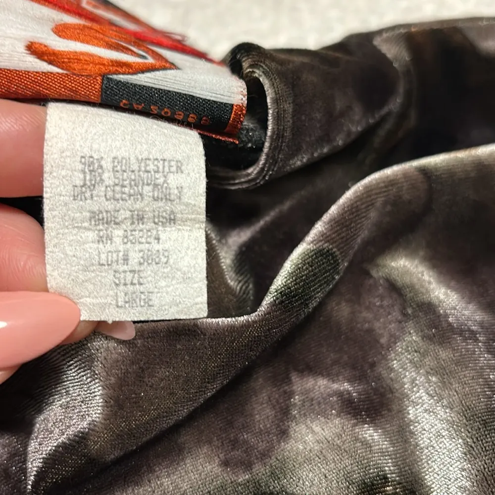 Vintage edin Velvet Lingerie Sleeve Blouse Black Size L - Image 10