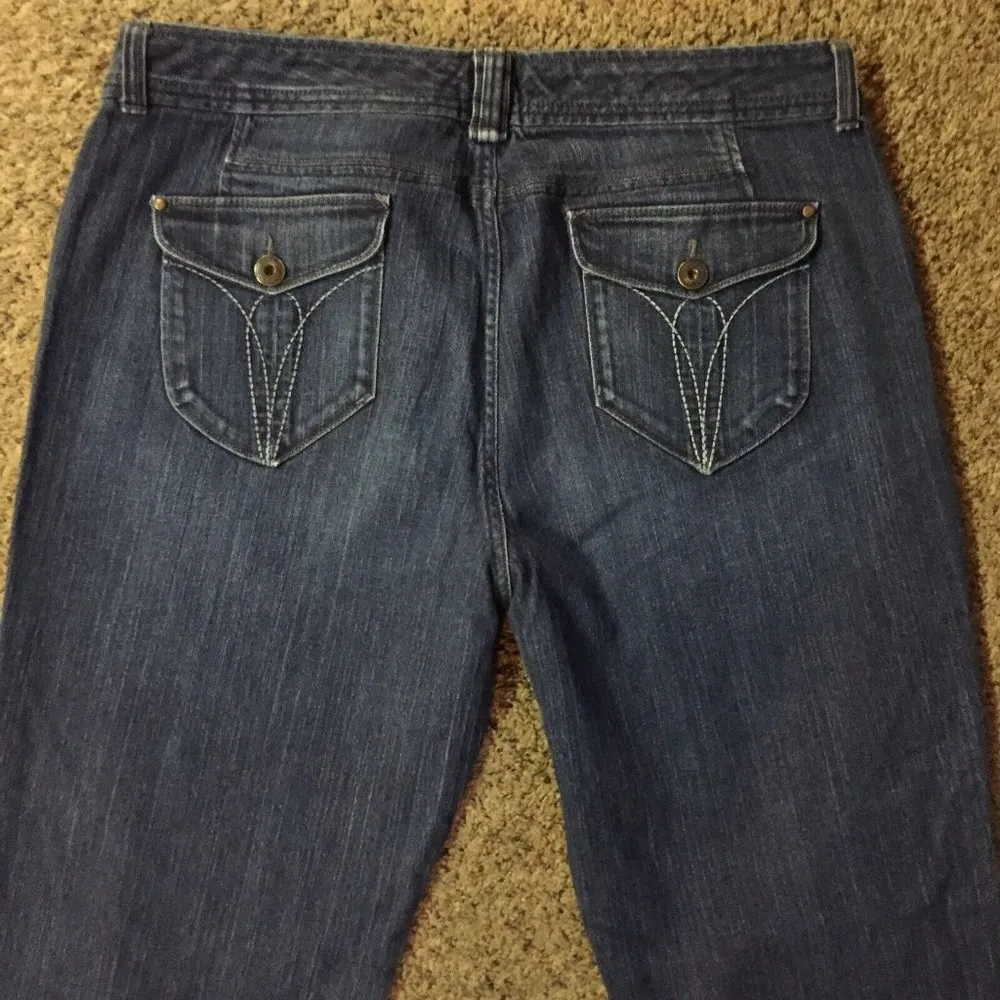 Eddie Bauer Curvy Jeans Womens 18 Used Small Snag - Image 4