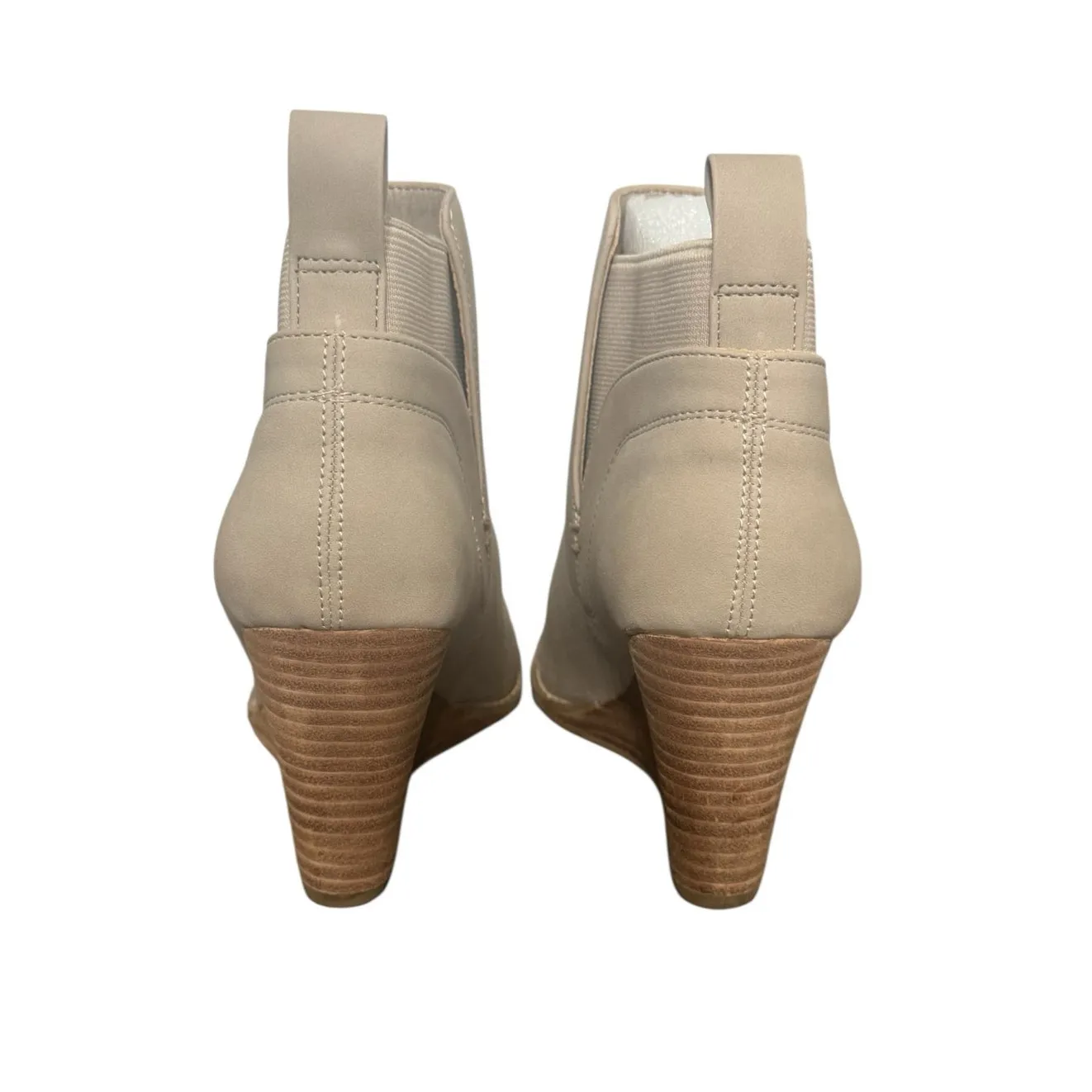 New! DV by Dolce Vita Gerdy Wedge Comfort Bootie in Beige - Image 8