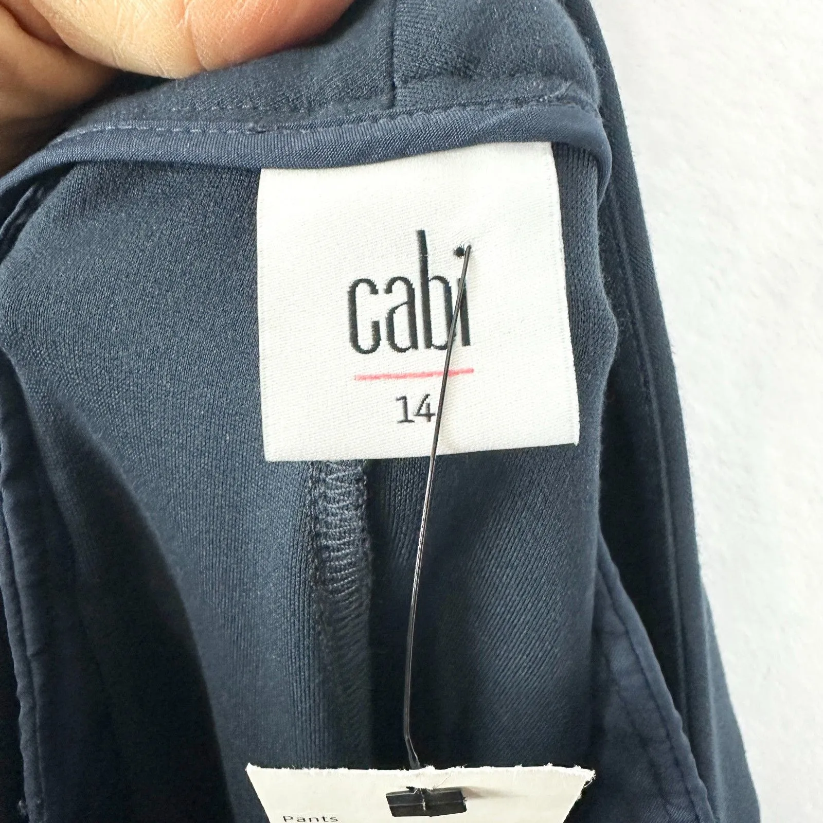 Cabi Keen Kick Flare Pants Classic Navy Size 14 NWT Timeless Minimalist Career - Image 8