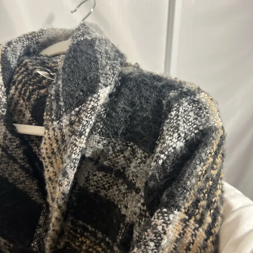 Apt. 9 Black Plaid Ruana Poncho - Image 7