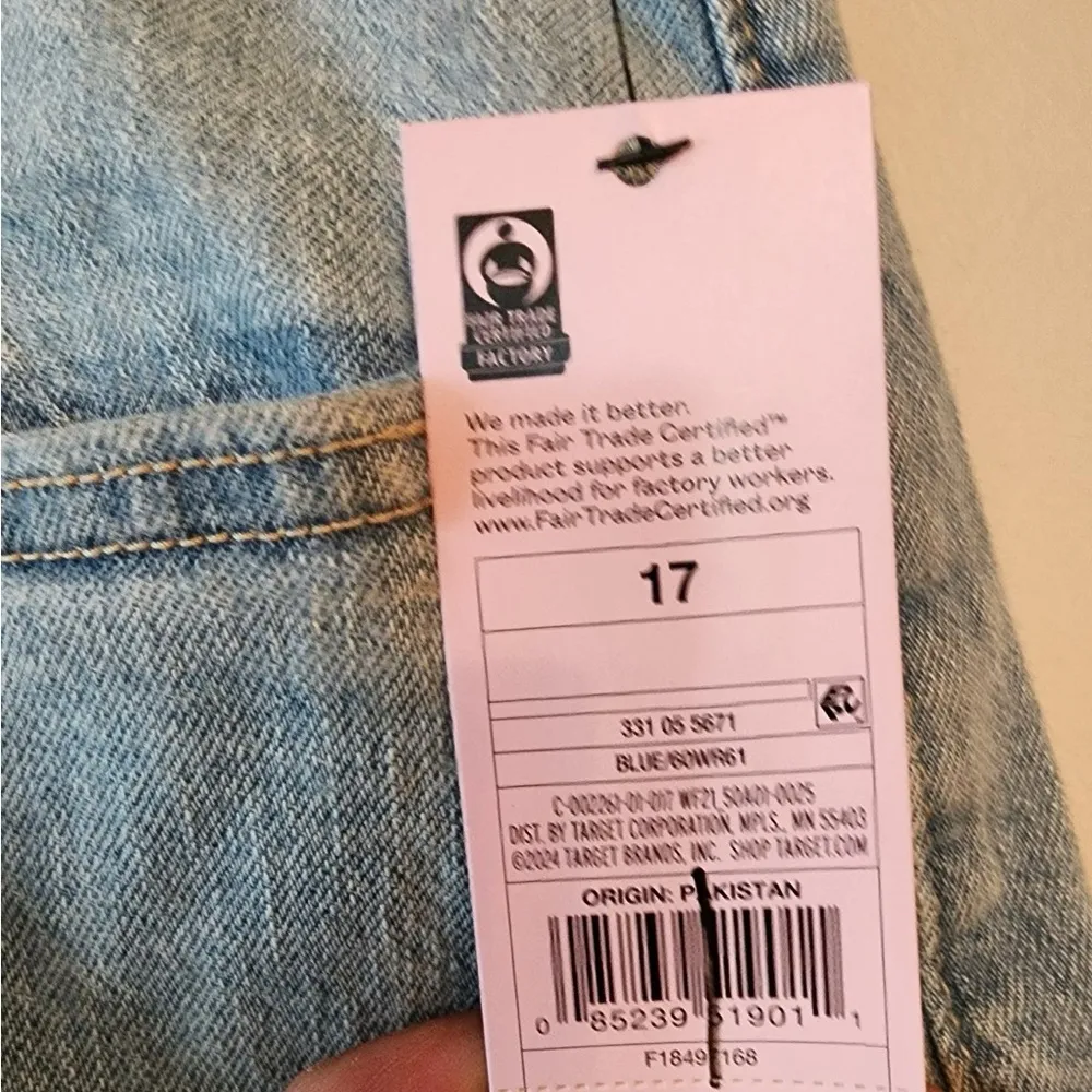 Wild fable high rise midi Denim Jean shorts size 17 - Image 5